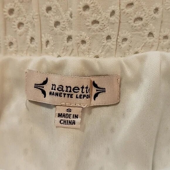 ⛅️ Nanette Lepore eyelet Midi Skirt⛅️ - Picture 2 of 4